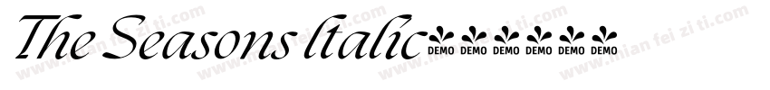 The Seasons ltalic字体转换